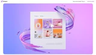 Microsoft designer platform website screenshot