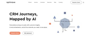 Optimove CRM journey automation website