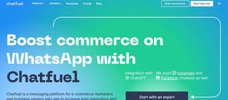 chatfuel landing page