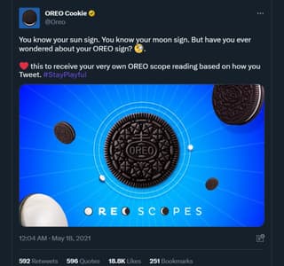 Twitter marketing example