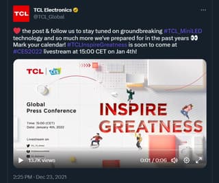 Twitter marketing example