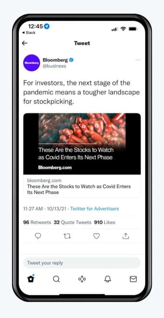Twitter marketing example