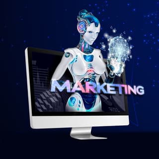 ai robot on a computer screen