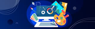 illustration of graphic design tools