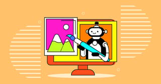 illustration of a robot designer