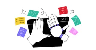 illustration of designer and ai