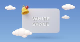 illustration of white space text