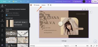 Canva editor interface