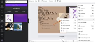 Canva editor interface