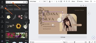 Canva editor interface