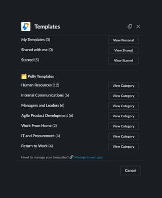 Slack interface