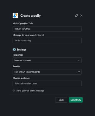 Slack interface