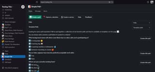 Slack interface