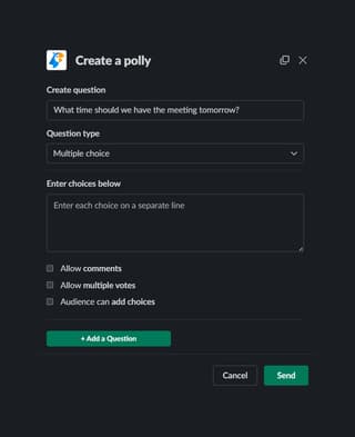 Slack interface