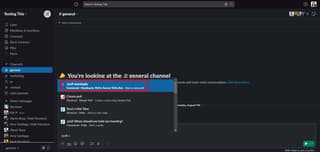 Slack interface