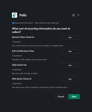 Slack interface