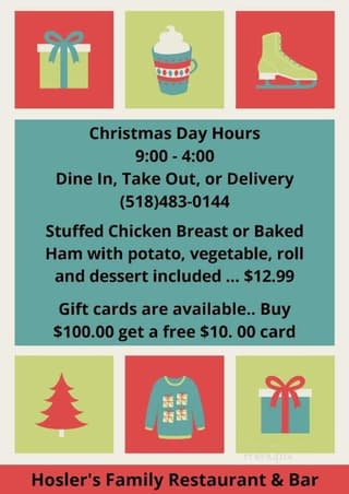 holiday menu