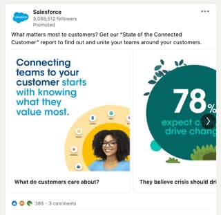 linkedin ad from salesforce