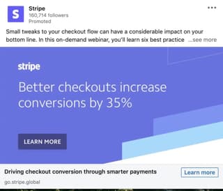 stripe advertisement