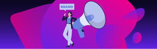 woman holding megaphone