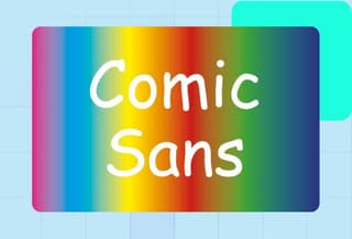 PowerPoint slides comic sans and other terrible fonts