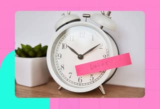 Clock that has a tag "later" 