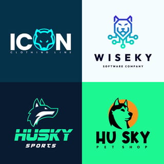 Husky Logo Design Inspirations